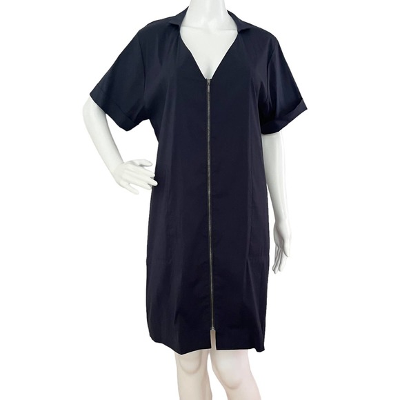 JORDAN LOUIS RELAXED FIT NAVY BLUE SHIFT DRESS WOMEN SIZE S-M - Picture 16 of 16